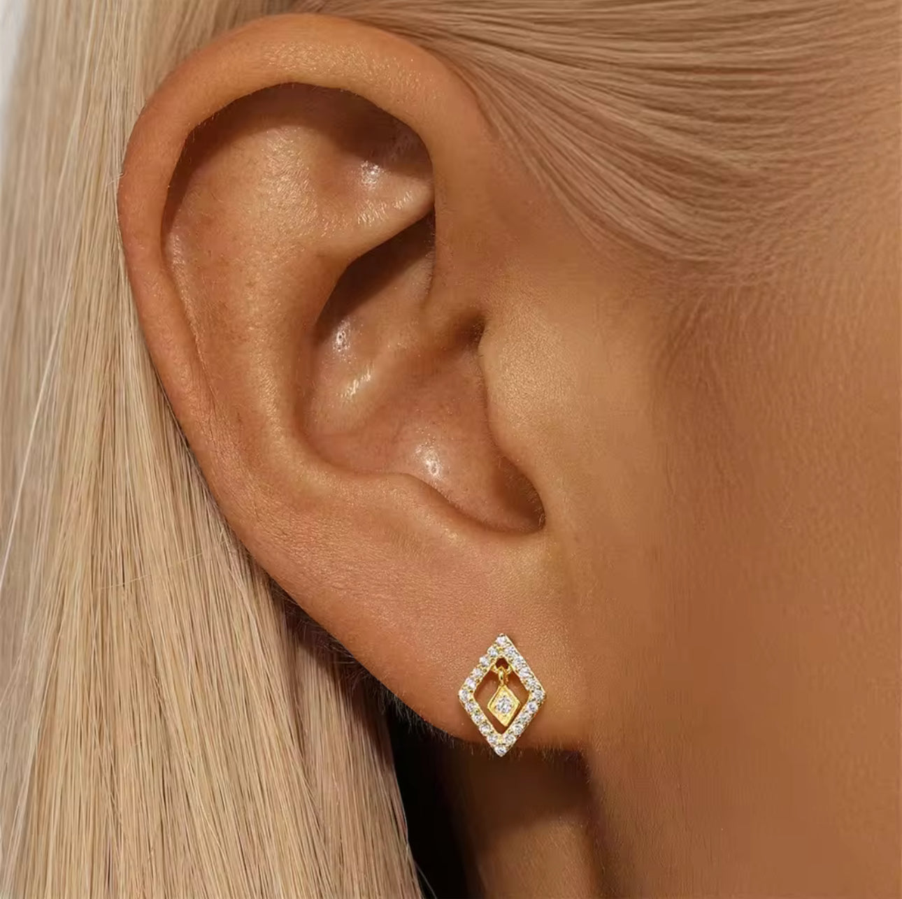 Diamond Echo Studs